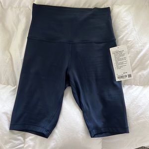 Brand New Lululemon Align Biker Shorts. Navy 10”